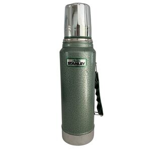 Vintage Green Aladdin Stanley Thermos A-944dh Made In USA Good Condition steel